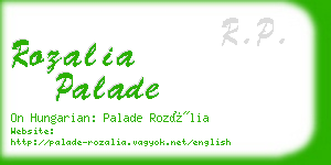 rozalia palade business card